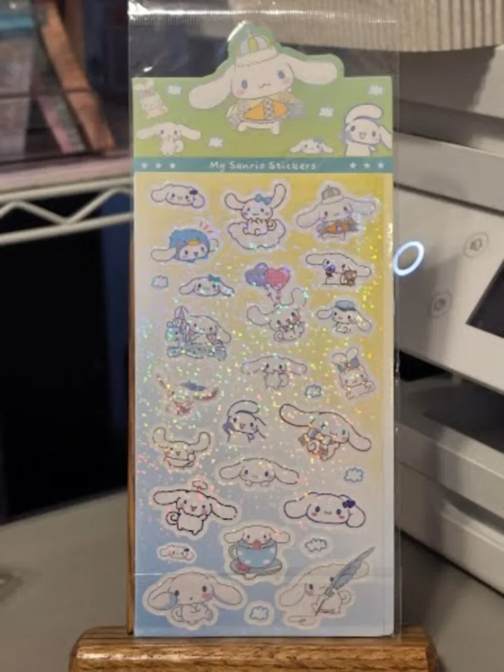 #CIN-2527 Cinnamoroll Laser Sticker Sheet